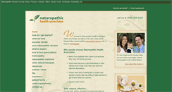 Desktop Screenshot of naturopathichealthassociates.com