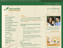 Tablet Screenshot of naturopathichealthassociates.com
